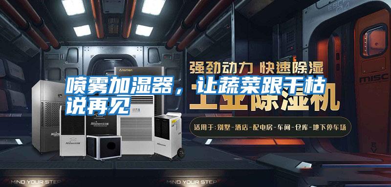 噴霧加濕器，讓蔬菜跟干枯說再見