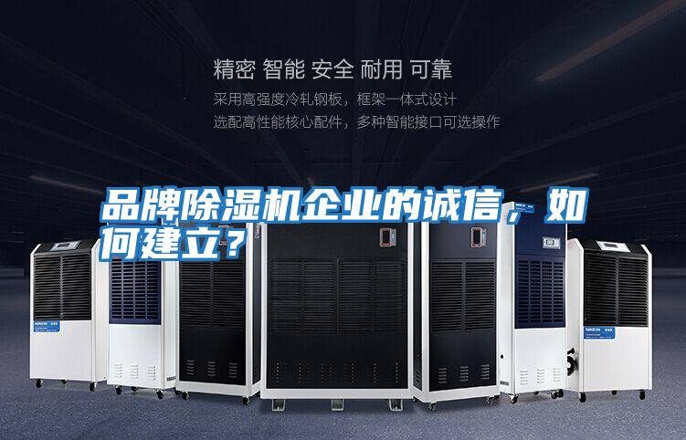 品牌除濕機(jī)企業(yè)的誠信,如何建立?