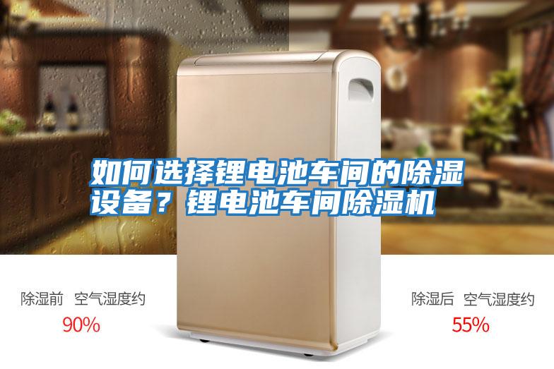 如何選擇鋰電池車(chē)間的除濕設(shè)備？鋰電池車(chē)間除濕機(jī)