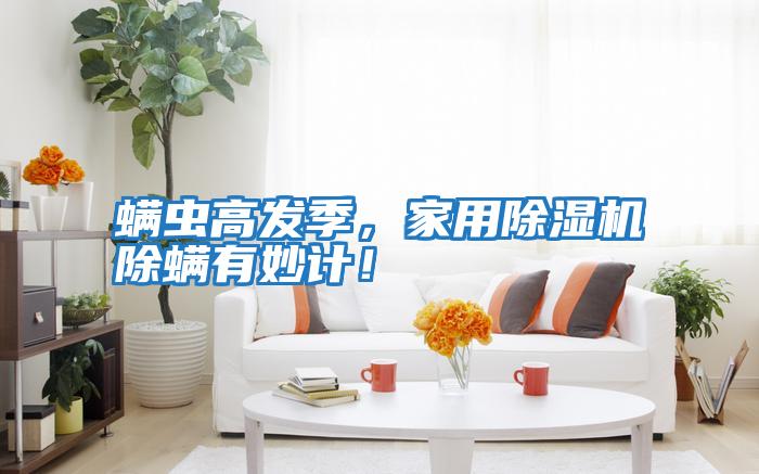 螨蟲高發季，家用除濕機除螨有妙計！