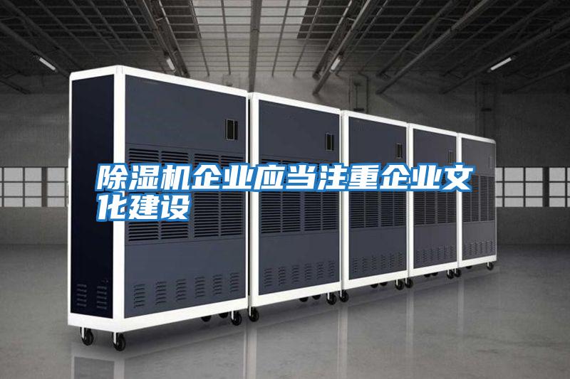 除濕機企業(yè)應(yīng)當(dāng)注重企業(yè)文化建設(shè)