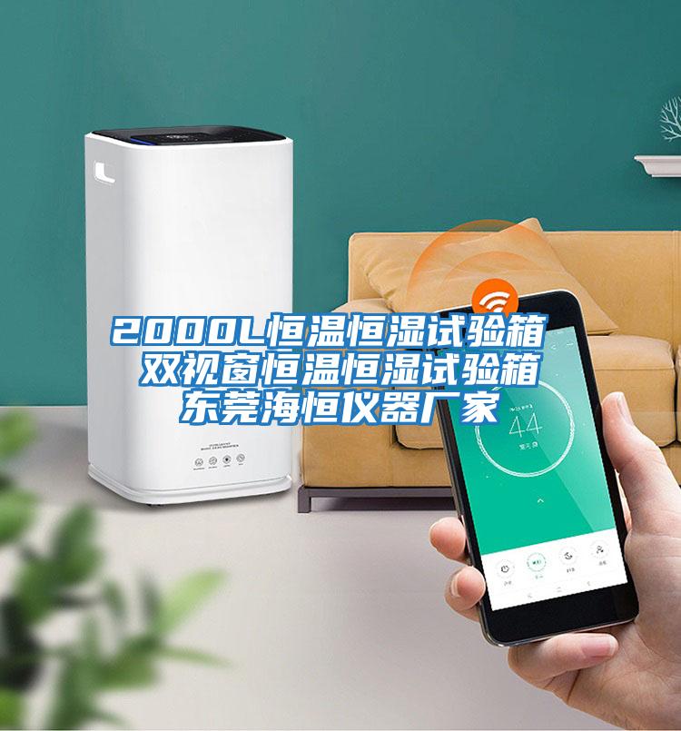 2000L恒溫恒濕試驗箱 雙視窗恒溫恒濕試驗箱 東莞海恒儀器廠家