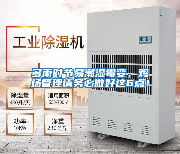 多雨時節易潮濕霉變，雞場管理請務必做好這6點！