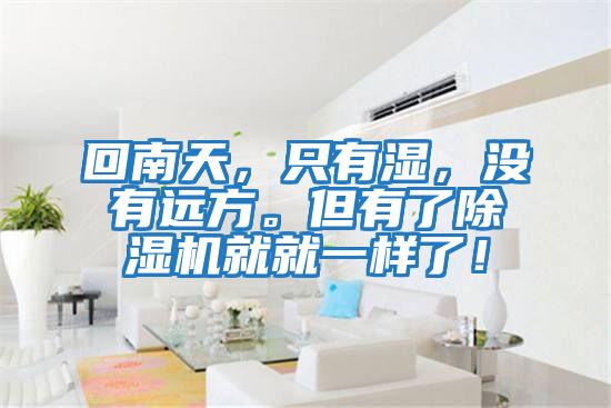 回南天,只有濕,沒(méi)有遠(yuǎn)方。但有了除濕機(jī)就就一樣了!