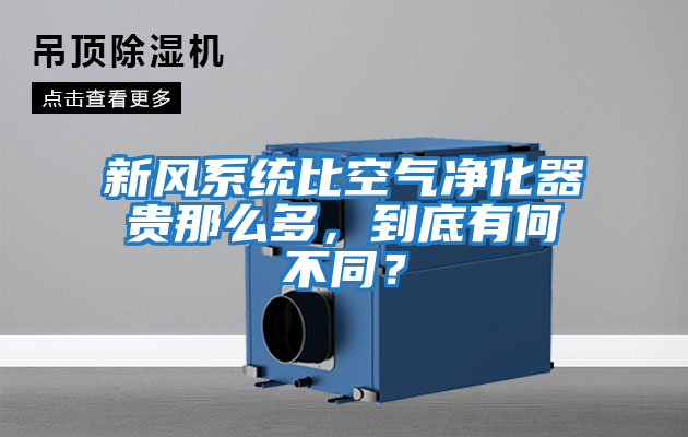 新風系統比空氣凈化器貴那么多，到底有何不同？