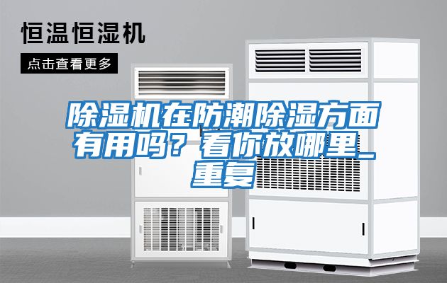 除濕機在防潮除濕方面有用嗎?看你放哪里_重復