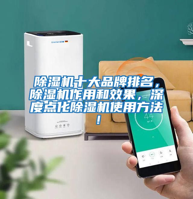 除濕機十大品牌排名，除濕機作用和效果，深度點化除濕機使用方法！